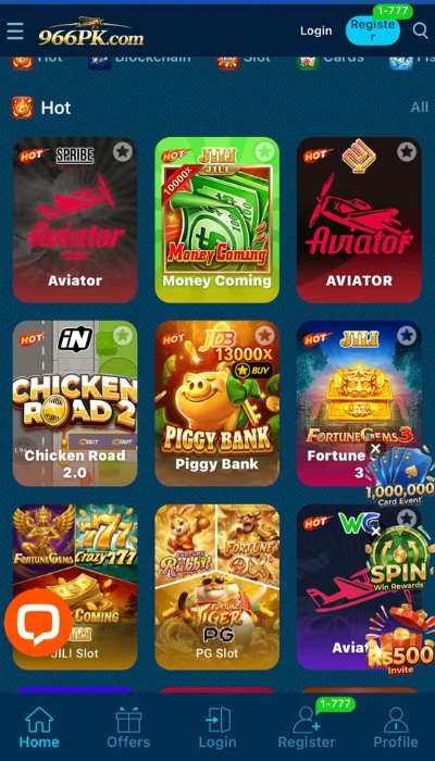 966pk game dashboard image