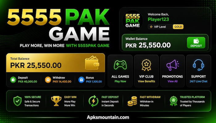 5555pak game dashboard image