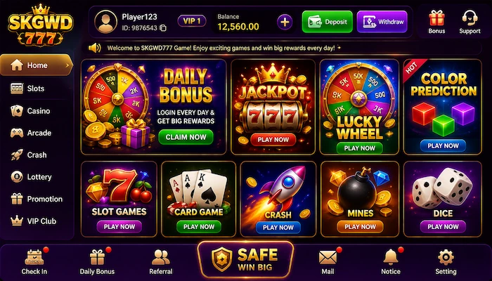 SKGWD 777 game dashboard image