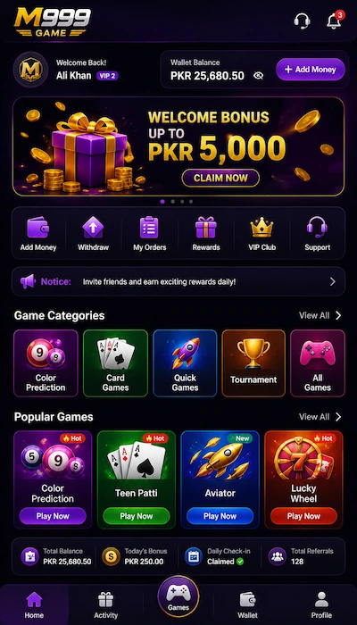 m999 game dashboard image