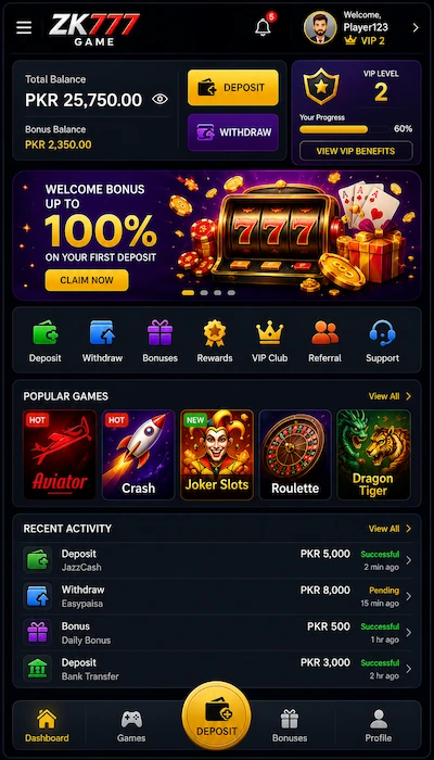 zk777 game dashboard image
